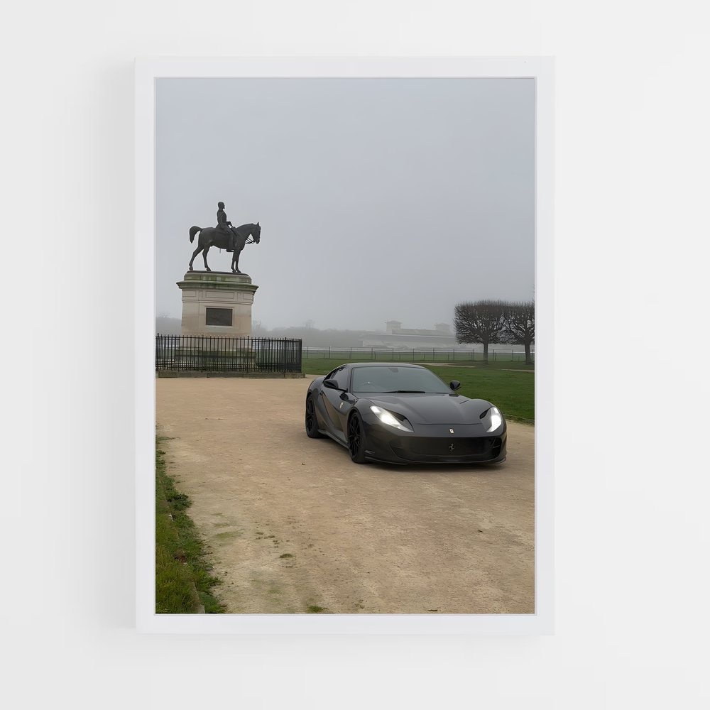 Poster La Puissance Ébène – affiche Ferrari (vue 3)